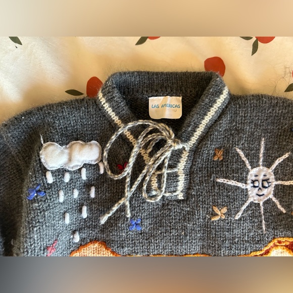 Knit Petruvian - Original handmade - Vintage- Handknit - Picture 2 of 3